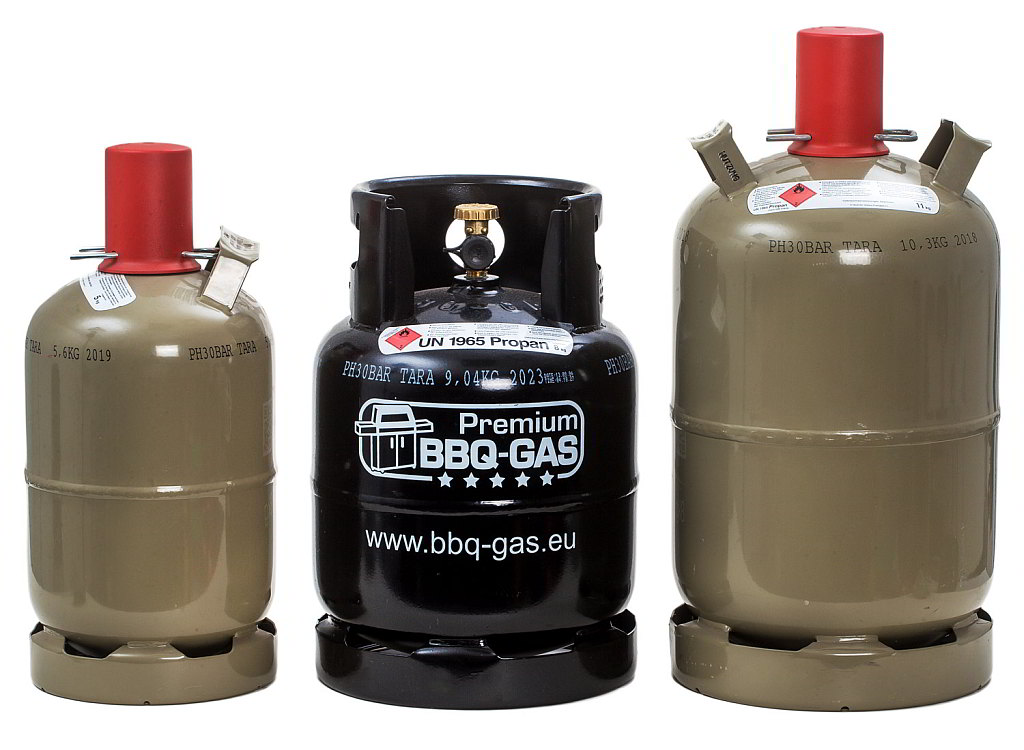 Gasflasche kaufen: 3 kg 5 kg 8kg 11kg 14 kg 19 kg 33 kg